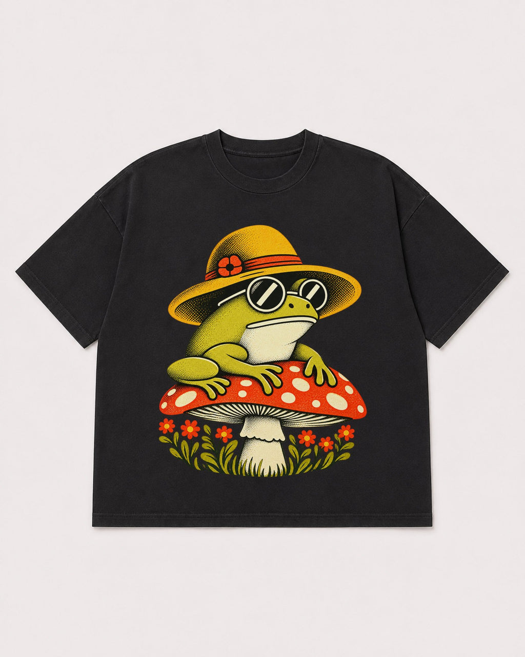 Mockup Boxy Heavyweight Tee Black product