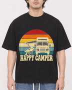 Mockup Boxy Heavyweight Tee Black male close-up 03