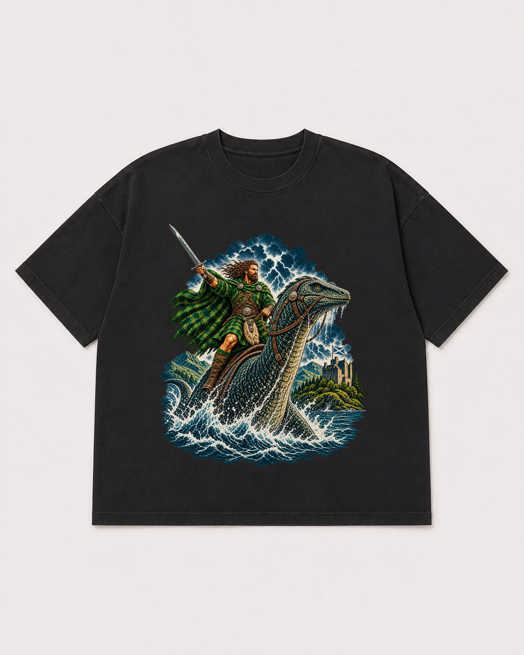 Mockup Boxy Heavyweight Tee Black product