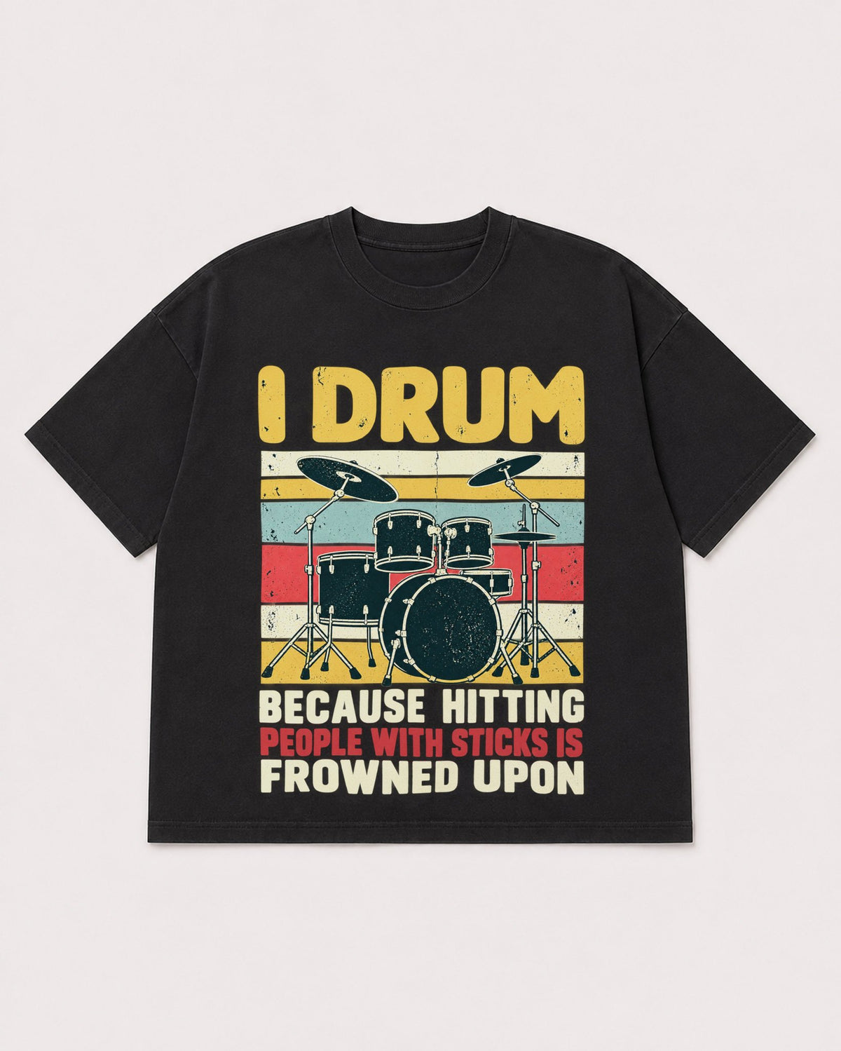 Mockup Boxy Heavyweight Tee Black product