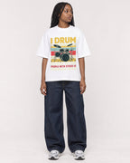 Mockup Boxy Heavyweight Tee White female full-body 04