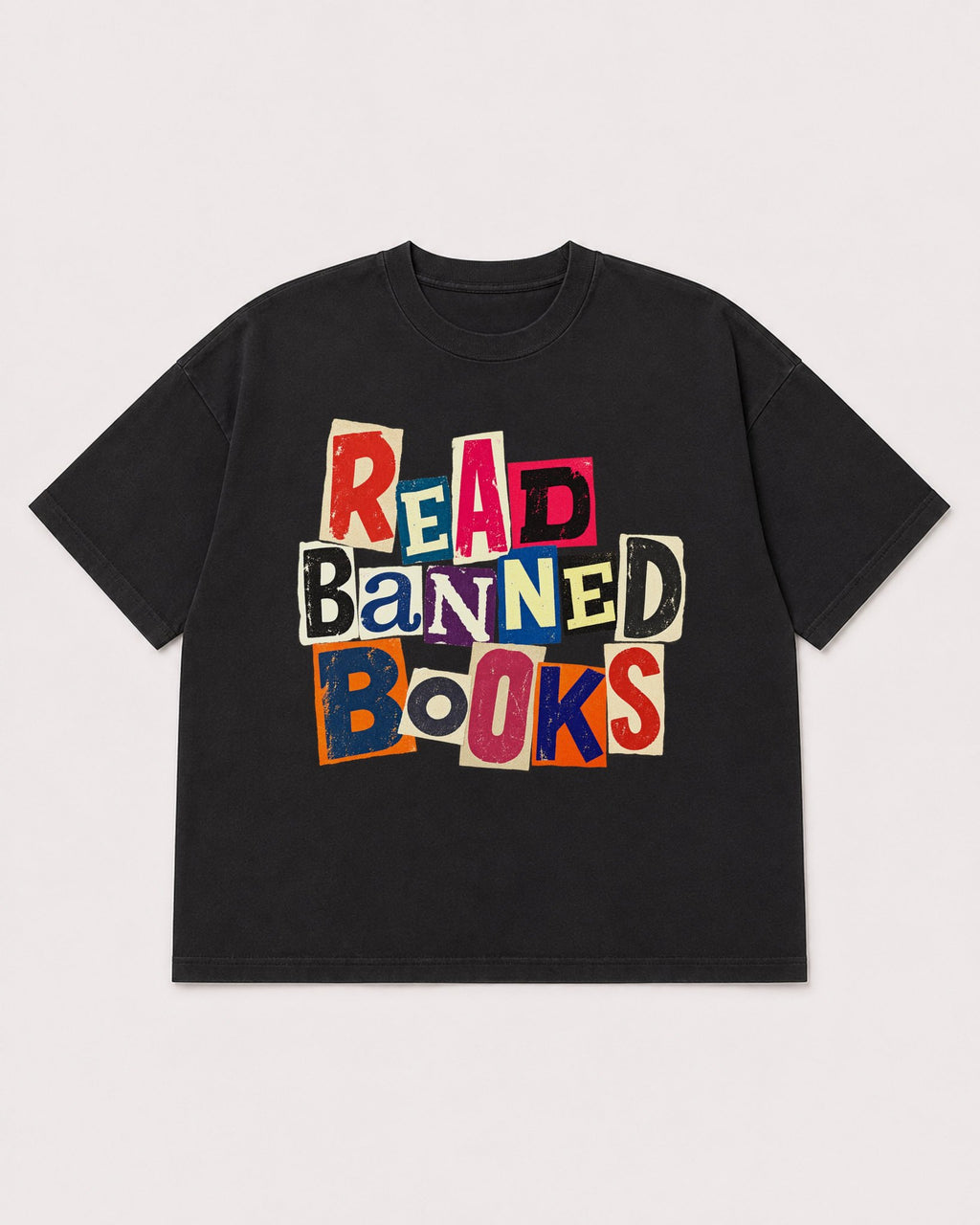 Mockup Boxy Heavyweight Tee Black product