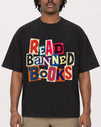 Mockup Boxy Heavyweight Tee Black male close-up 04