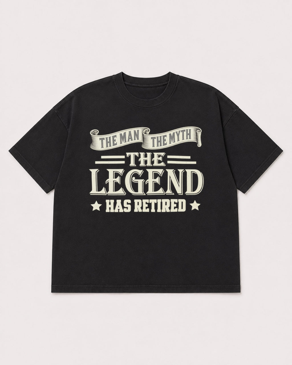 Mockup Boxy Heavyweight Tee Black product