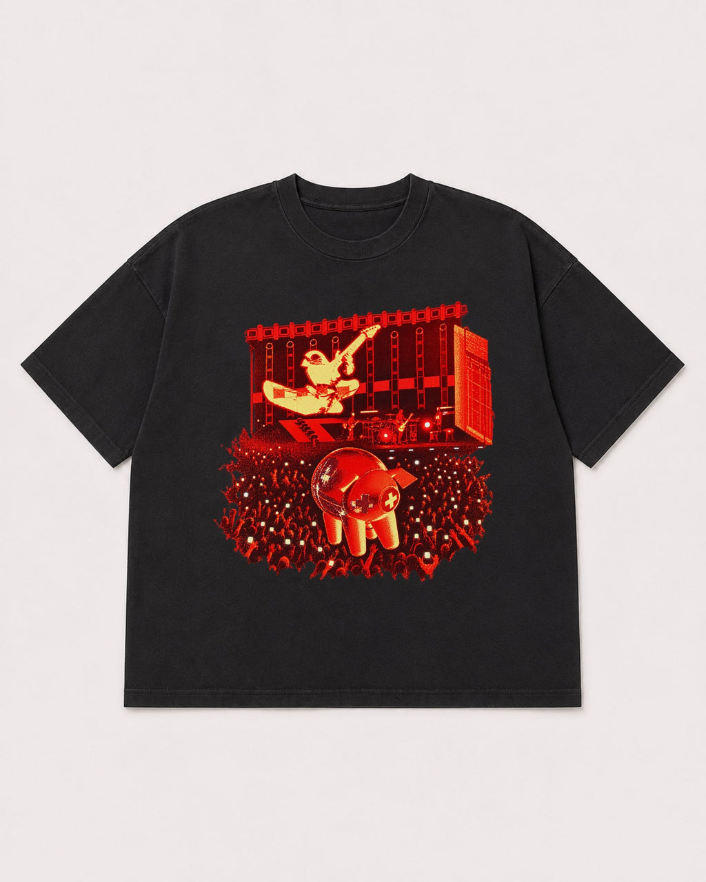 Mockup Boxy Heavyweight Tee Black product