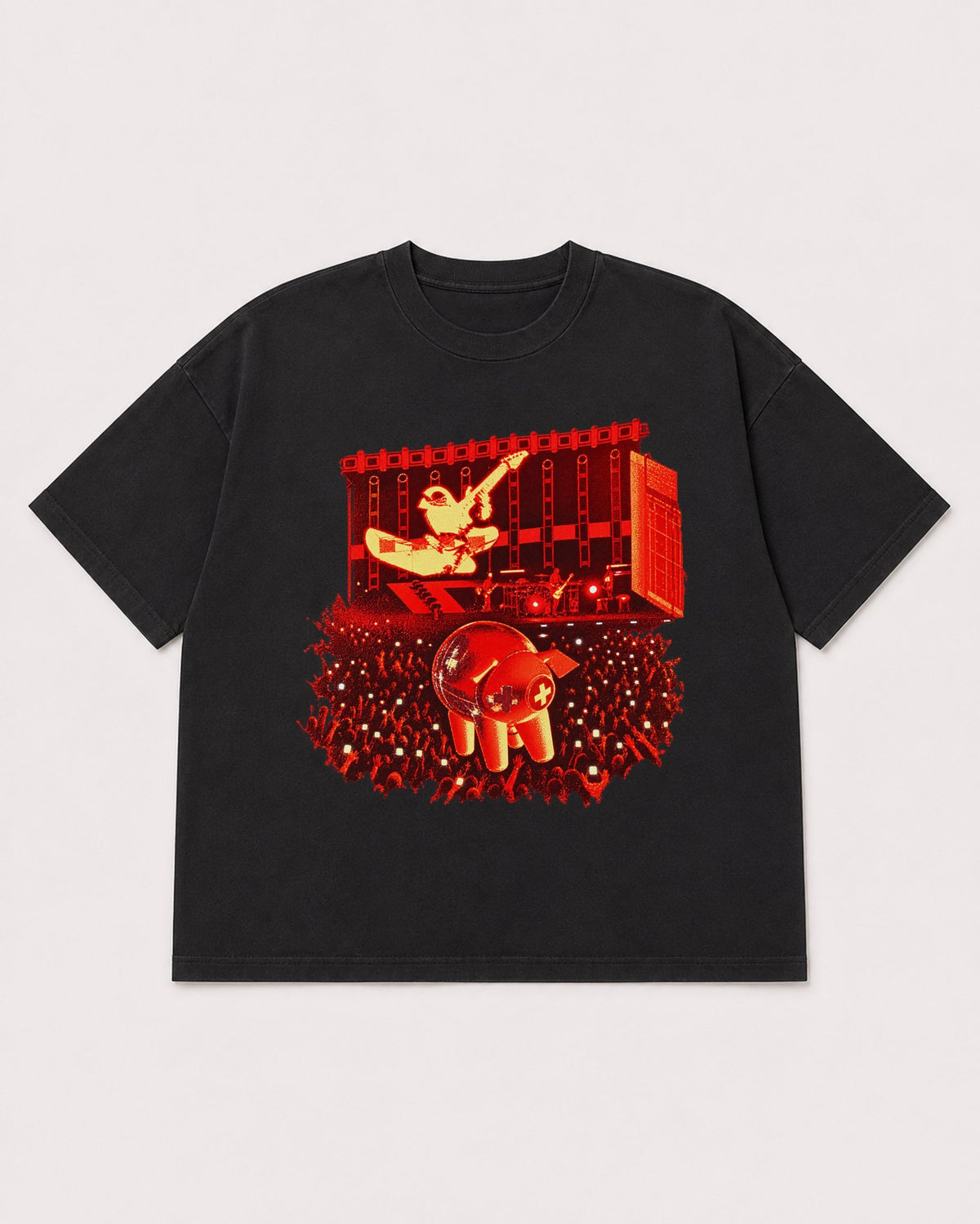 Mockup Boxy Heavyweight Tee Black product
