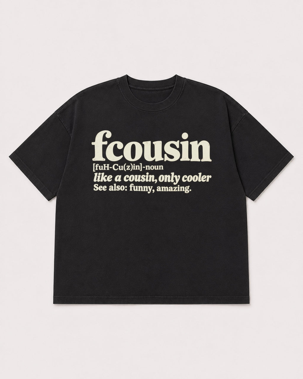 Mockup Boxy Heavyweight Tee Black product