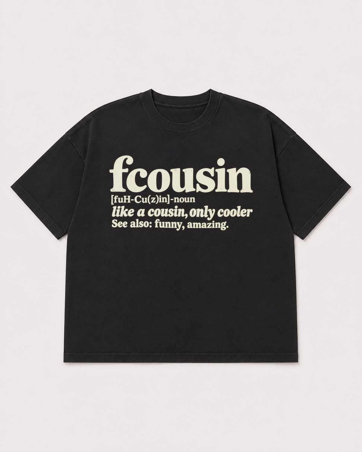 Mockup Boxy Heavyweight Tee Black product