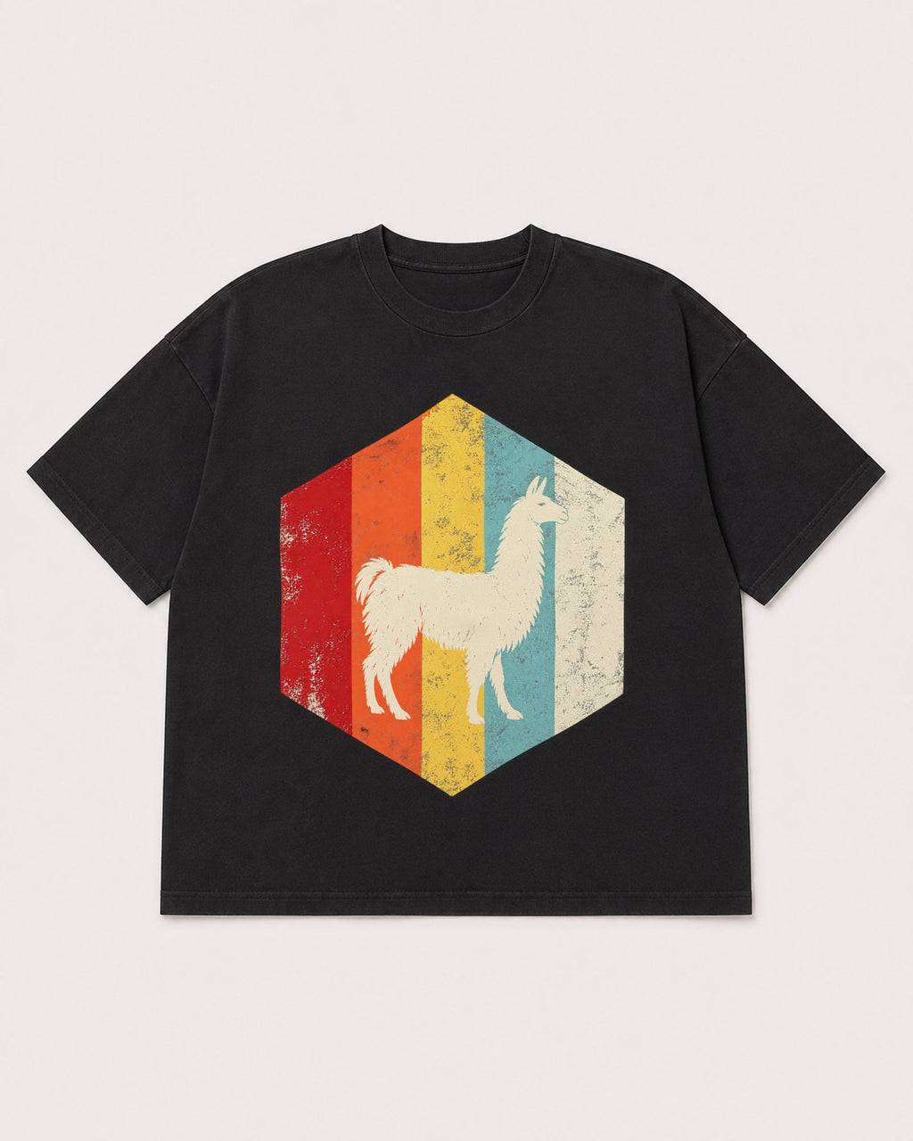 Mockup Boxy Heavyweight Tee Black product