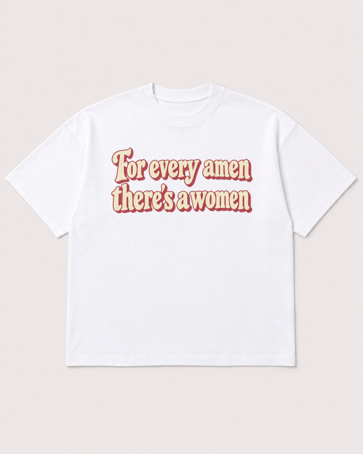 Mockup Boxy Heavyweight Tee White product
