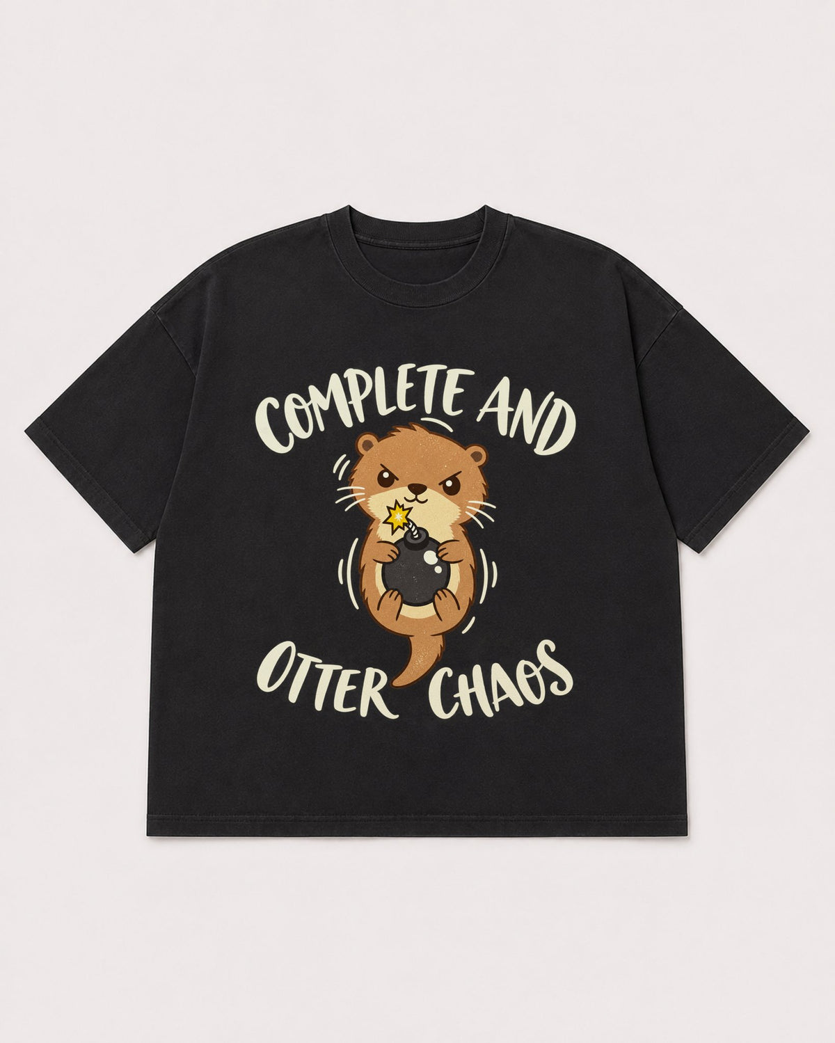 Mockup Boxy Heavyweight Tee Black product