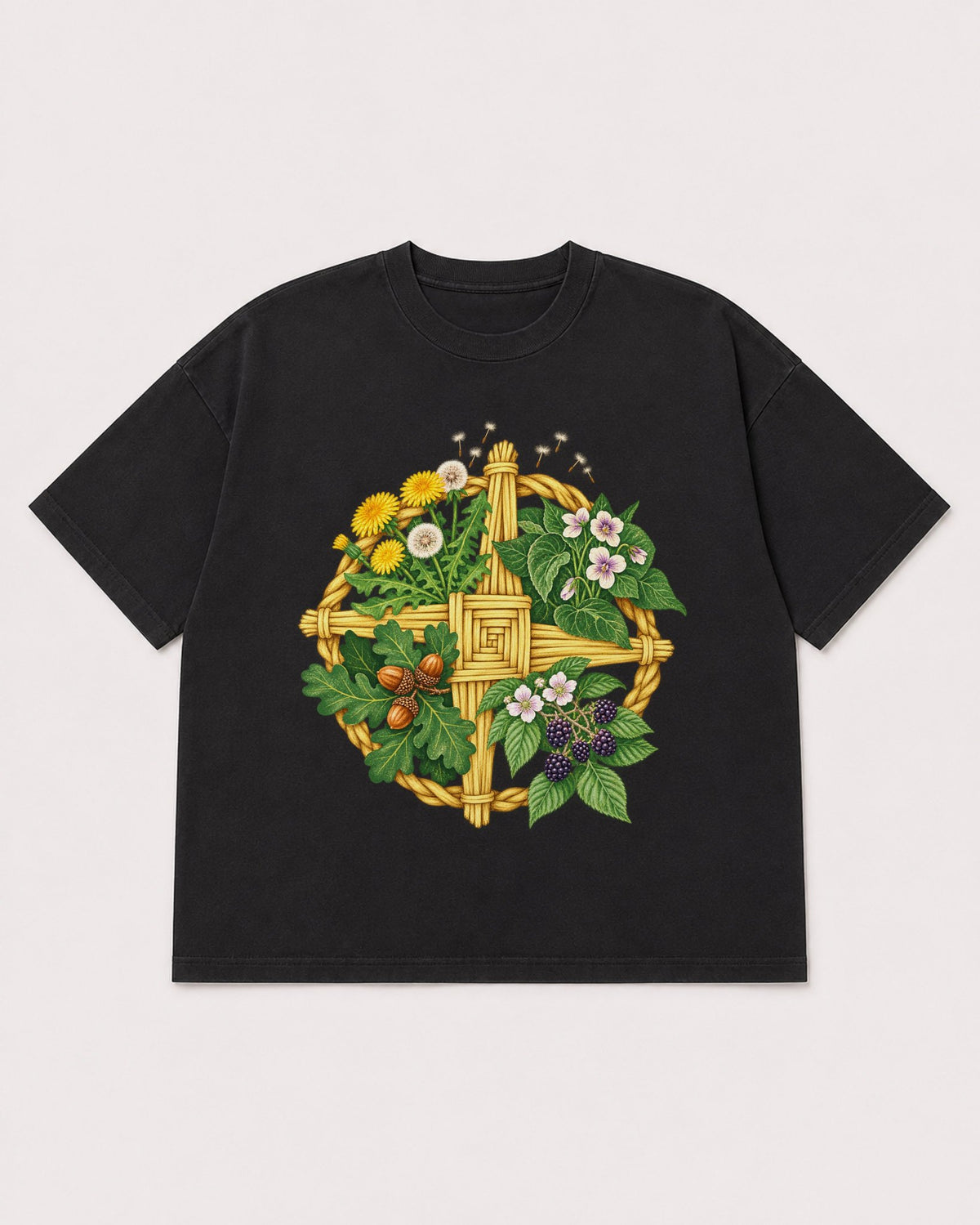 Mockup Boxy Heavyweight Tee Black product