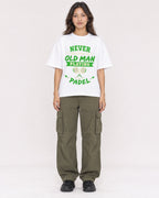 Mockup Boxy Heavyweight Tee White female full-body 02