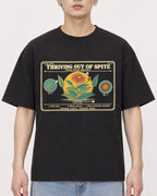 Mockup Boxy Heavyweight Tee Black male close-up 01