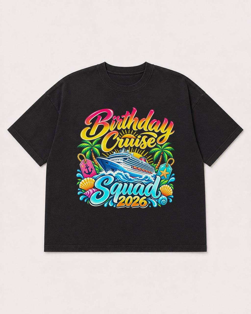Mockup Boxy Heavyweight Tee Black product
