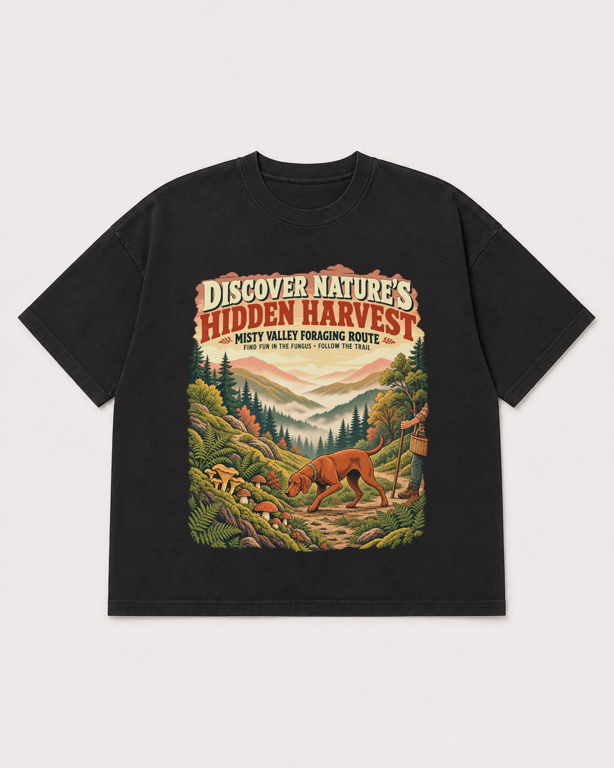 Mockup Boxy Heavyweight Tee Black product