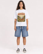 Mockup Boxy Heavyweight Tee White female full-body 06