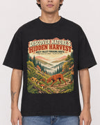 Mockup Boxy Heavyweight Tee Black male close-up 06