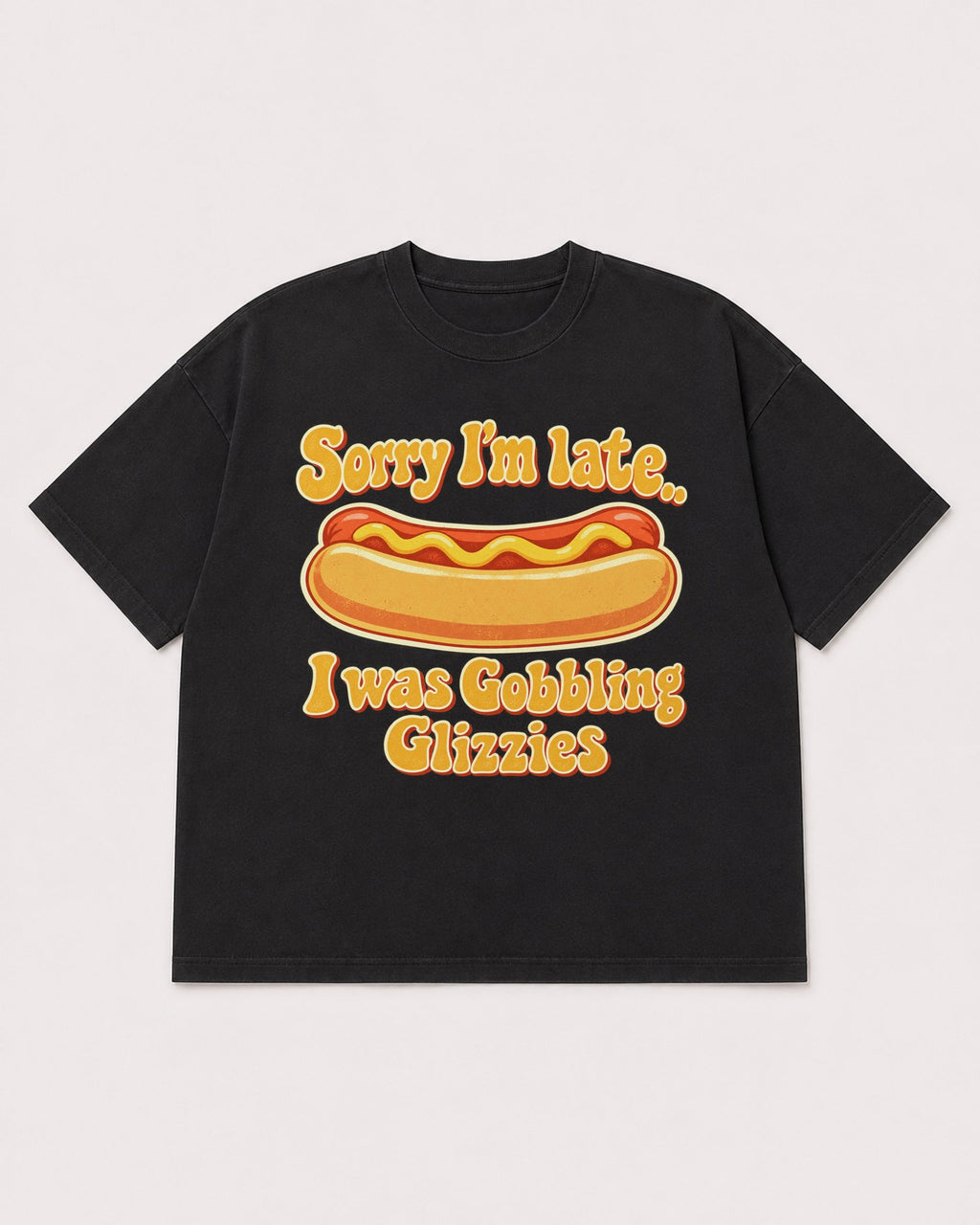 Mockup Boxy Heavyweight Tee Black product