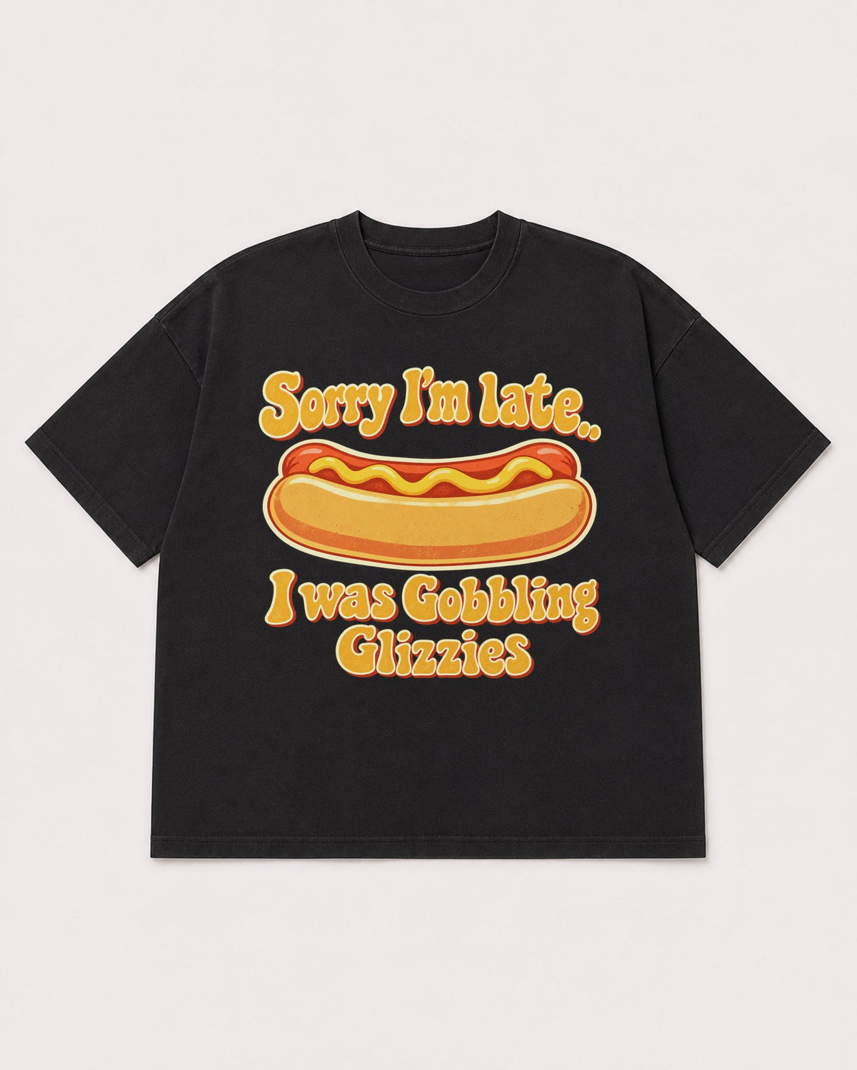 Mockup Boxy Heavyweight Tee Black product