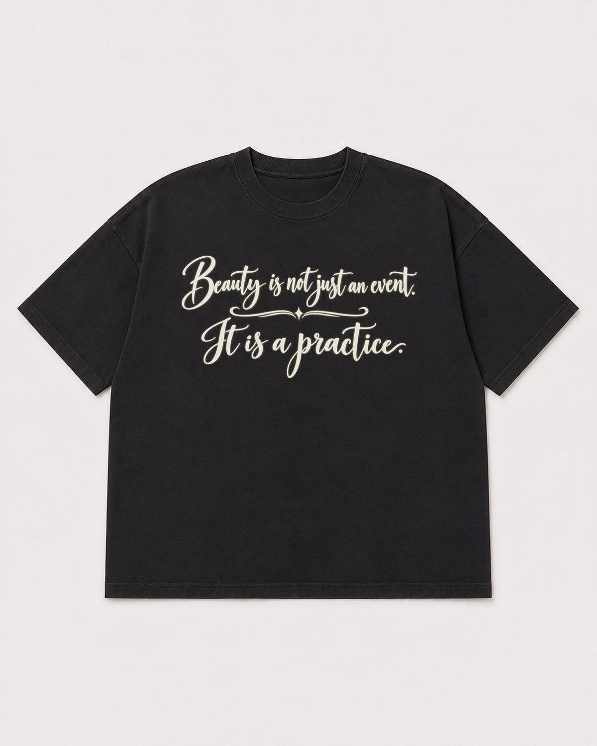 Mockup Boxy Heavyweight Tee Black product