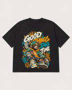 Mockup Boxy Heavyweight Tee Black product