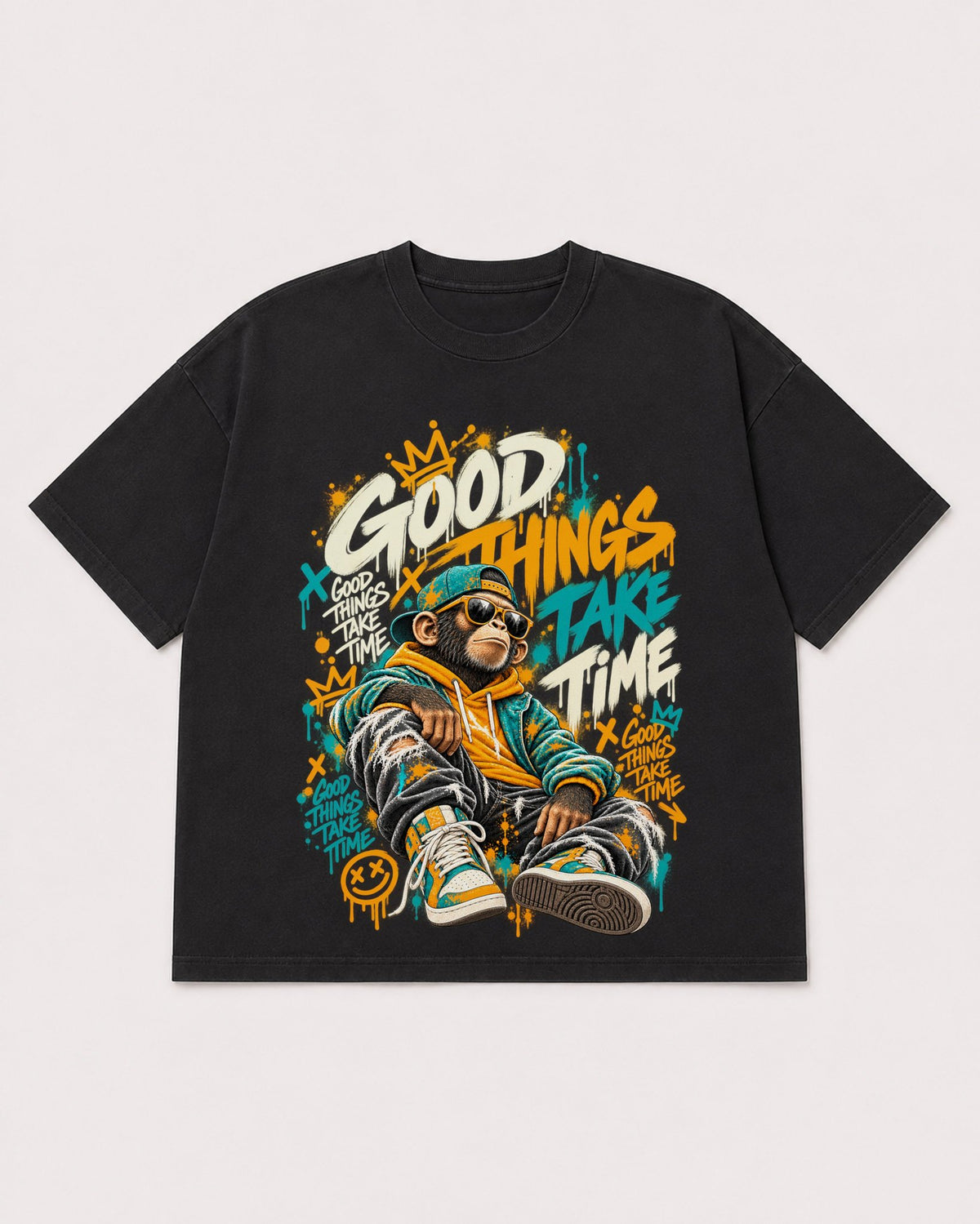 Mockup Boxy Heavyweight Tee Black product