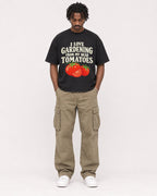 Mockup Boxy Heavyweight Tee Black male full-body 04
