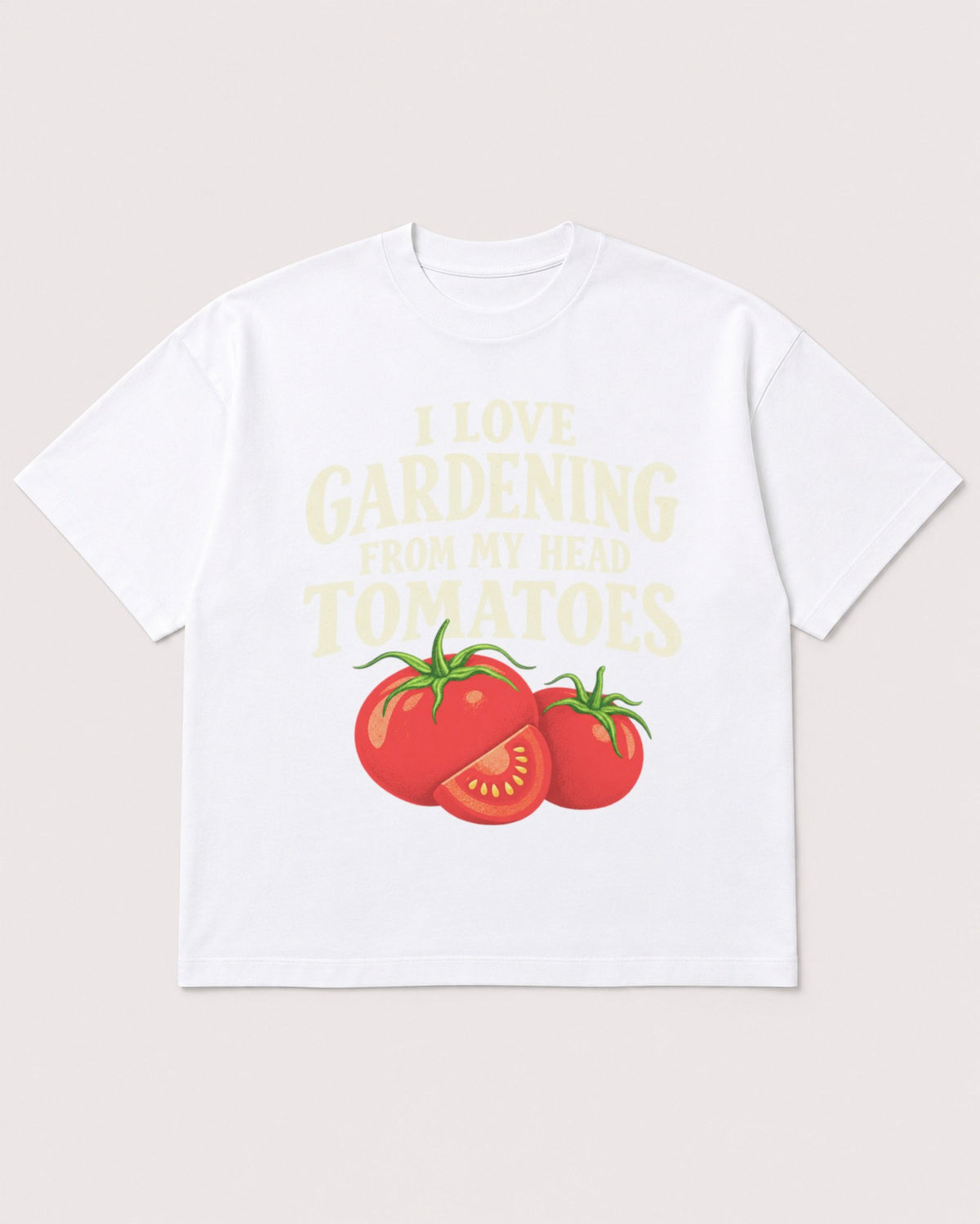 Mockup Boxy Heavyweight Tee White product