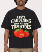 Mockup Boxy Heavyweight Tee Black male close-up 04