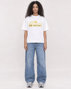 Mockup Boxy Heavyweight Tee White female full-body 10