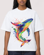 Mockup Boxy Heavyweight Tee White female close-up 04