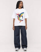Mockup Boxy Heavyweight Tee White female full-body 04