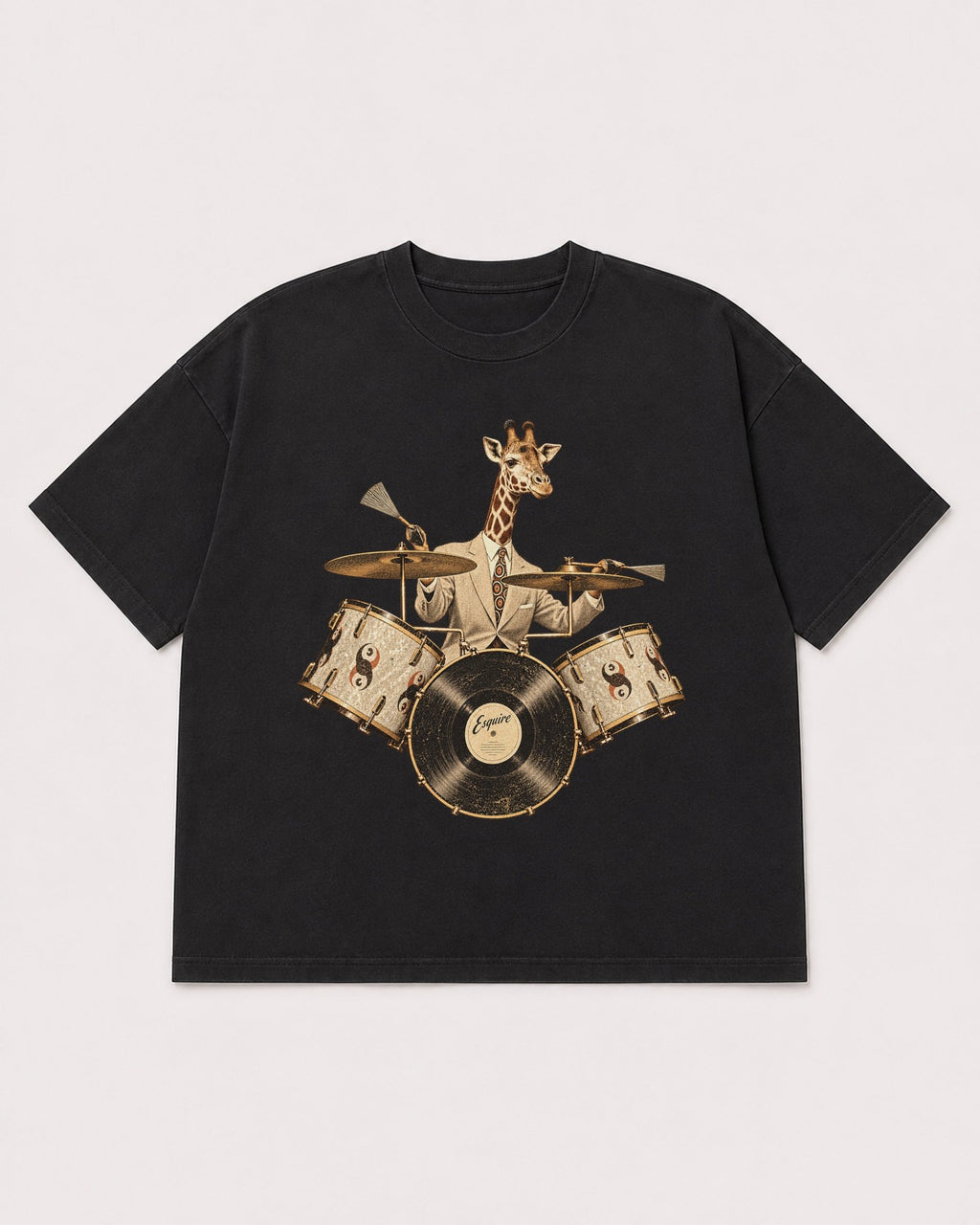 Mockup Boxy Heavyweight Tee Black product