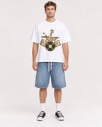 Mockup Boxy Heavyweight Tee White male full-body 08