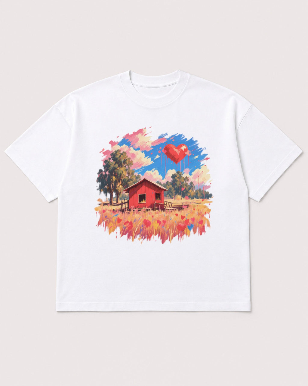 Mockup Boxy Heavyweight Tee White product