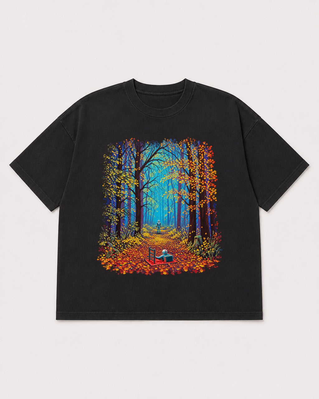 Mockup Boxy Heavyweight Tee Black product