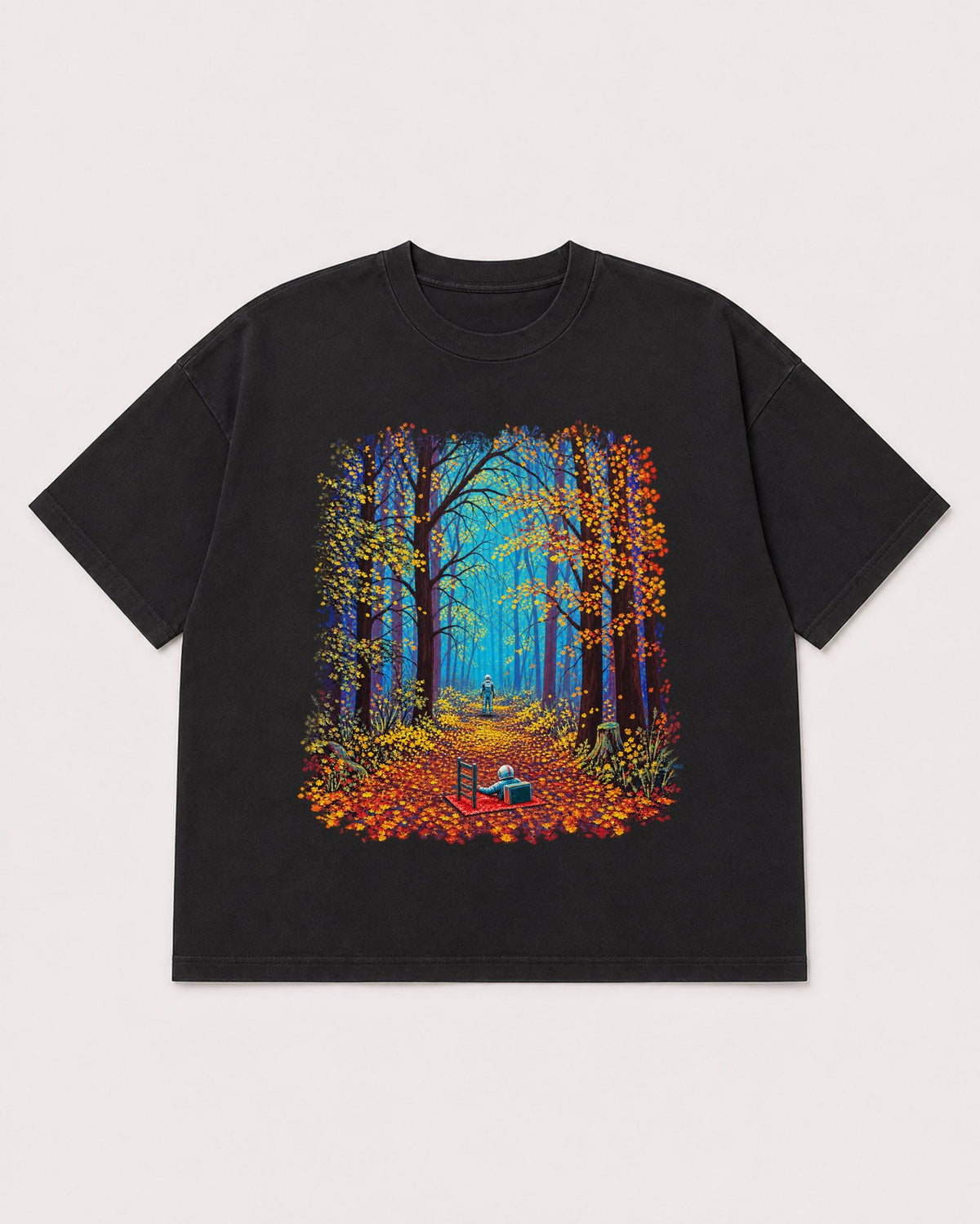 Mockup Boxy Heavyweight Tee Black product