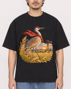 Mockup Boxy Heavyweight Tee Black male close-up 02