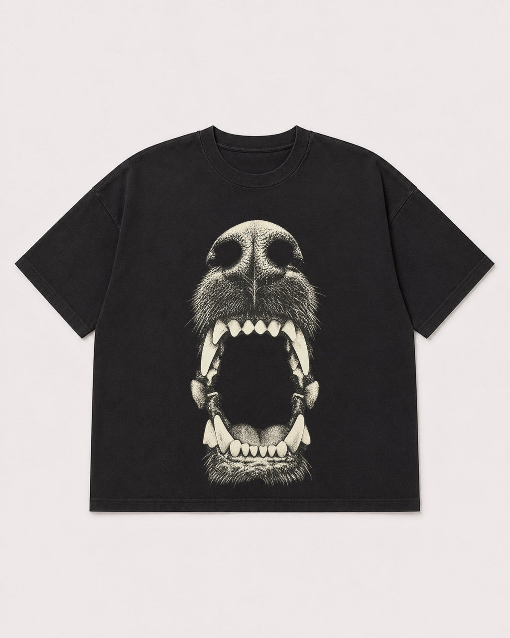 Mockup Boxy Heavyweight Tee Black product
