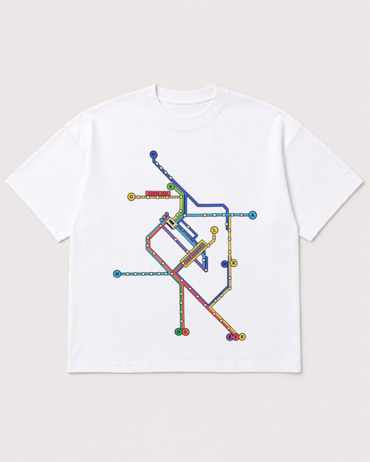 Mockup Boxy Heavyweight Tee White product