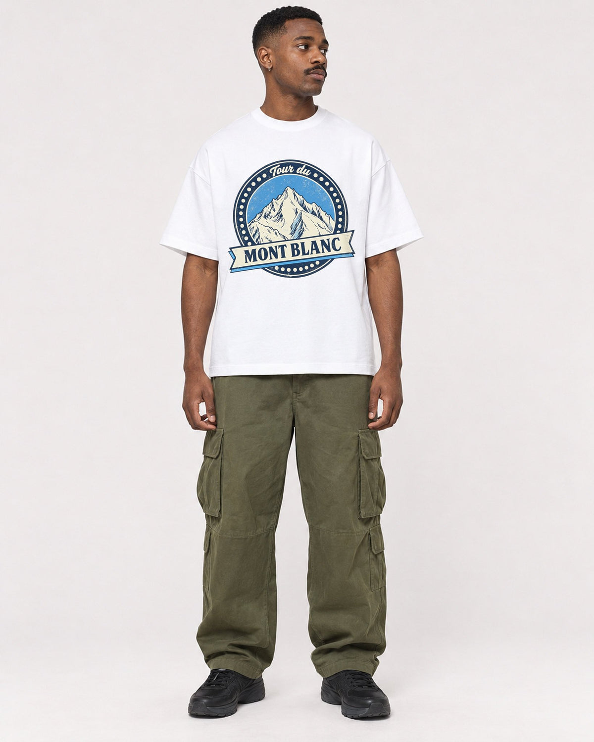 Mockup Boxy Heavyweight Tee White male full-body 14