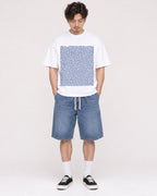 Mockup Boxy Heavyweight Tee White male full-body 03
