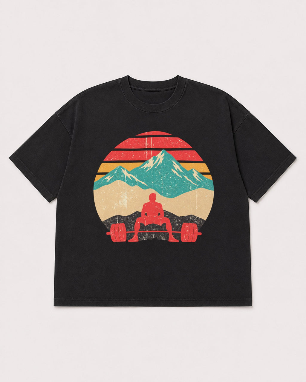 Mockup Boxy Heavyweight Tee Black product