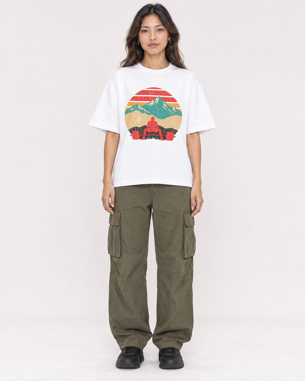 Mockup Boxy Heavyweight Tee White female full-body 02