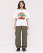 Mockup Boxy Heavyweight Tee White female full-body 02