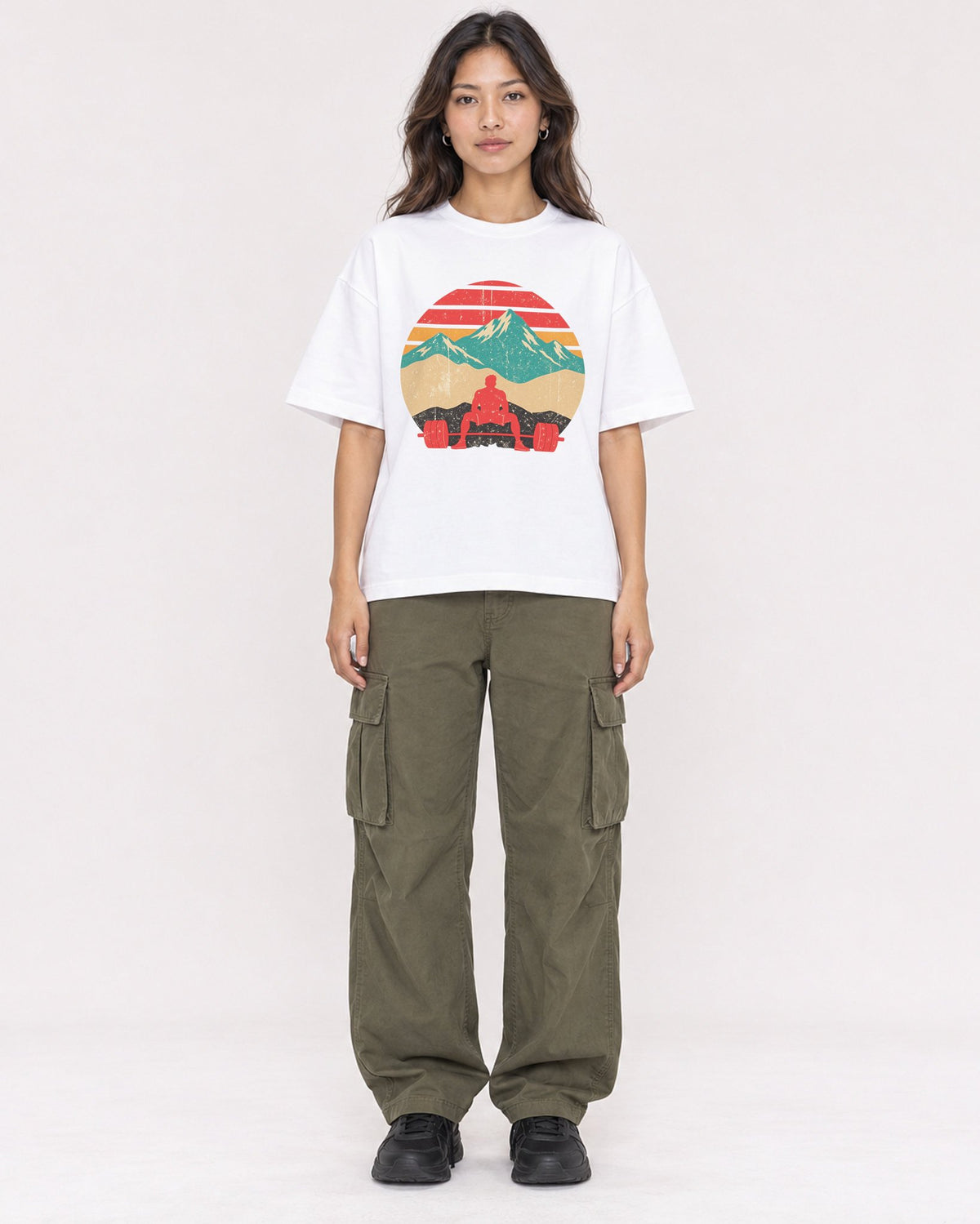 Mockup Boxy Heavyweight Tee White female full-body 02
