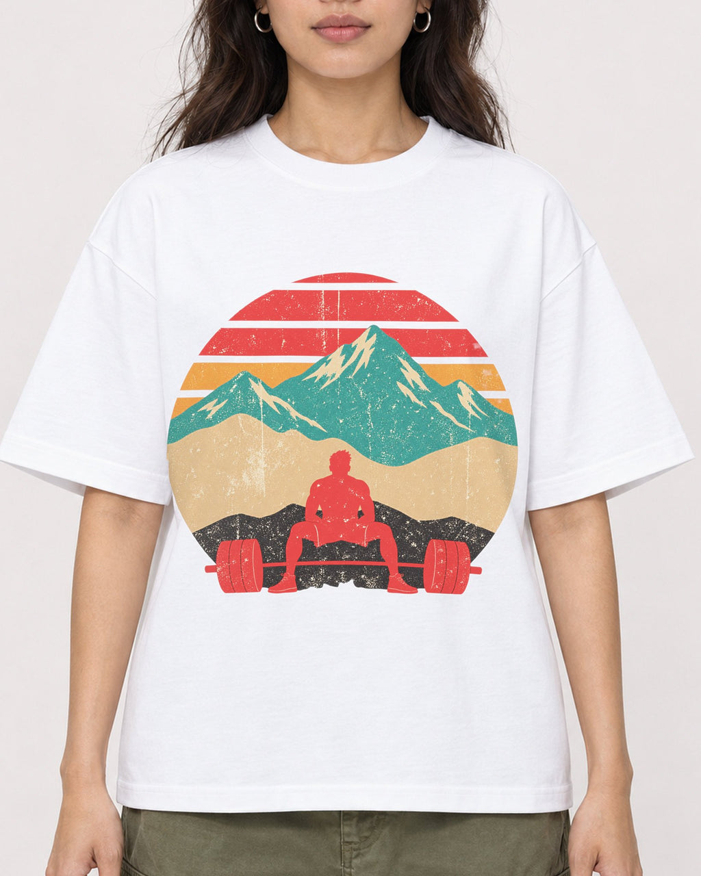 Mockup Boxy Heavyweight Tee White female close-up 02