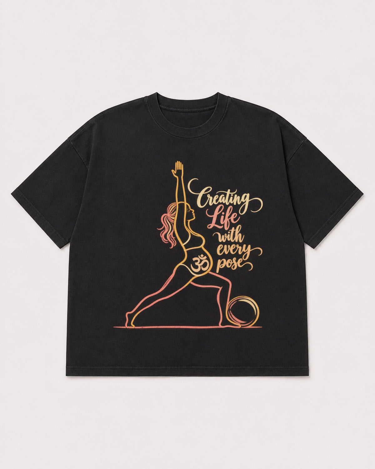 Mockup Boxy Heavyweight Tee Black product