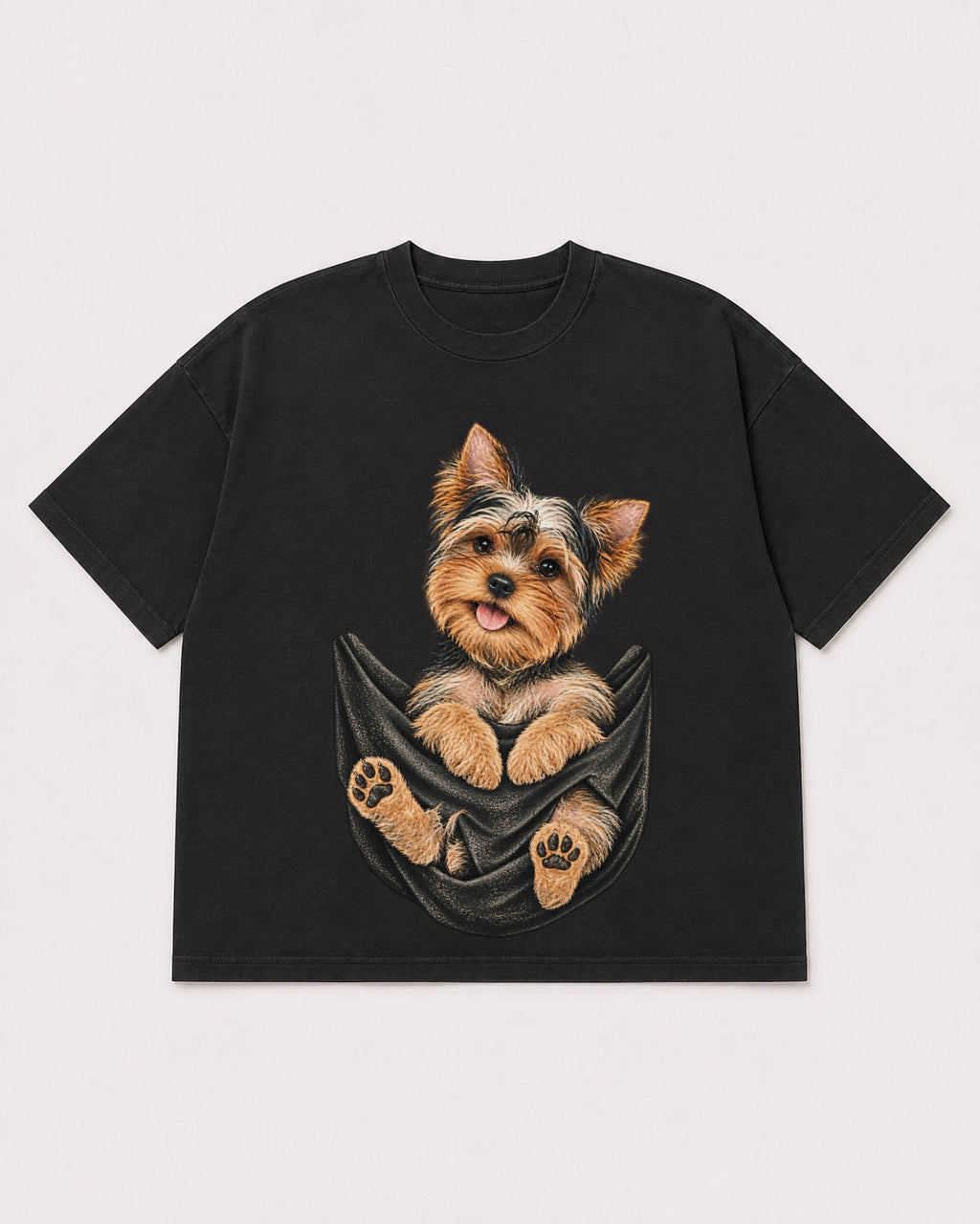 Mockup Boxy Heavyweight Tee Black product